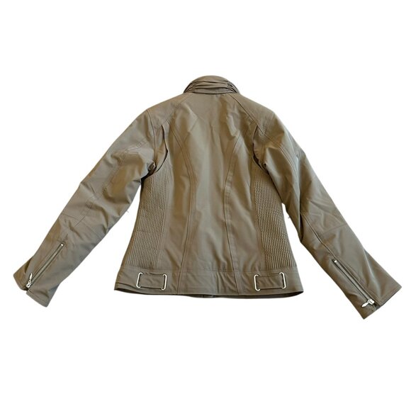 Obermeyer Tan Ski Jacket Waist Length Snowboarding Winter Snow Size 6 Women's - Picture 9 of 16